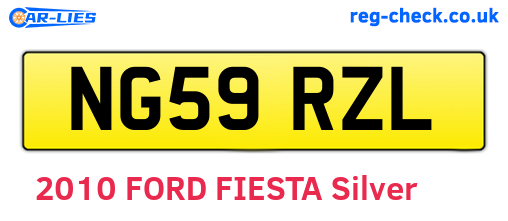 NG59RZL are the vehicle registration plates.