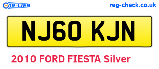 NJ60KJN are the vehicle registration plates.