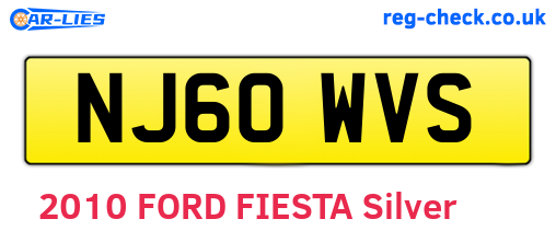 NJ60WVS are the vehicle registration plates.