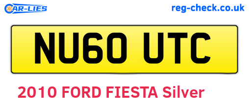 NU60UTC are the vehicle registration plates.
