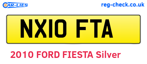 NX10FTA are the vehicle registration plates.
