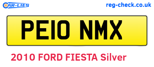 PE10NMX are the vehicle registration plates.