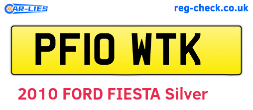 PF10WTK are the vehicle registration plates.