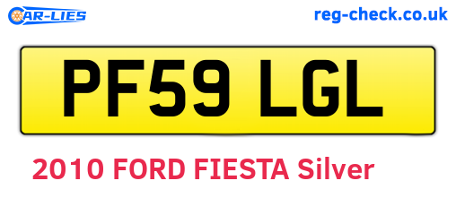PF59LGL are the vehicle registration plates.