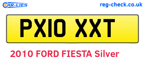 PX10XXT are the vehicle registration plates.