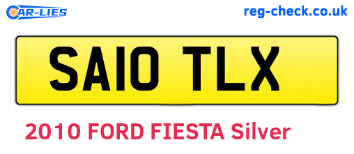 SA10TLX are the vehicle registration plates.