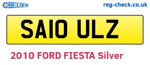 SA10ULZ are the vehicle registration plates.