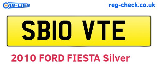 SB10VTE are the vehicle registration plates.