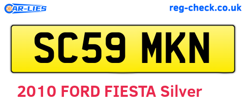 SC59MKN are the vehicle registration plates.