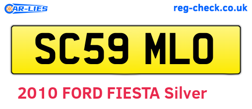SC59MLO are the vehicle registration plates.