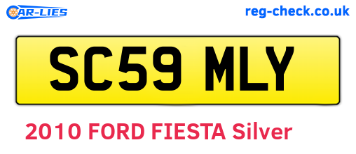 SC59MLY are the vehicle registration plates.