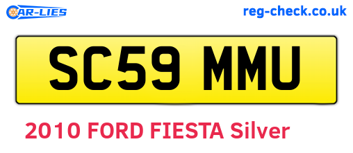 SC59MMU are the vehicle registration plates.