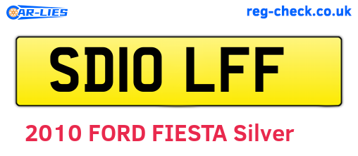 SD10LFF are the vehicle registration plates.