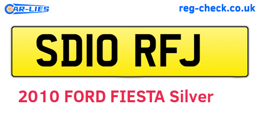 SD10RFJ are the vehicle registration plates.