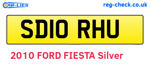 SD10RHU are the vehicle registration plates.