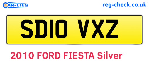 SD10VXZ are the vehicle registration plates.