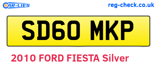SD60MKP are the vehicle registration plates.