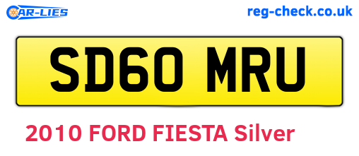 SD60MRU are the vehicle registration plates.