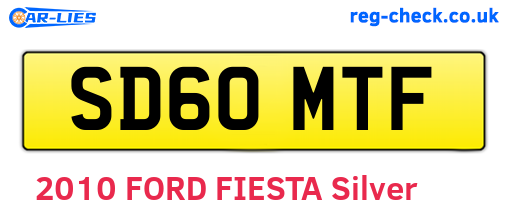 SD60MTF are the vehicle registration plates.