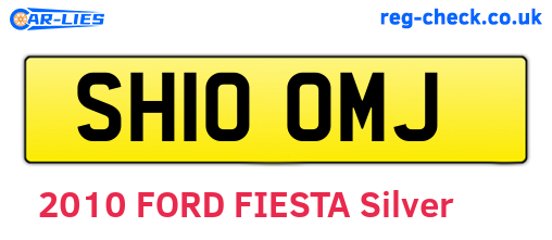 SH10OMJ are the vehicle registration plates.