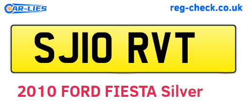 SJ10RVT are the vehicle registration plates.