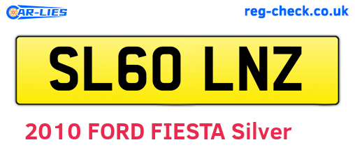 SL60LNZ are the vehicle registration plates.