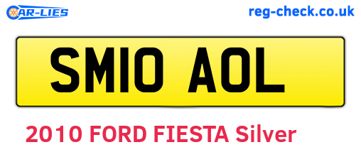 SM10AOL are the vehicle registration plates.