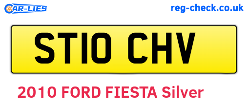 ST10CHV are the vehicle registration plates.