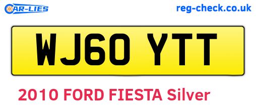 WJ60YTT are the vehicle registration plates.