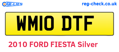 WM10DTF are the vehicle registration plates.