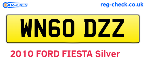 WN60DZZ are the vehicle registration plates.