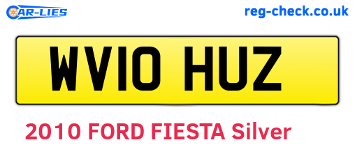 WV10HUZ are the vehicle registration plates.