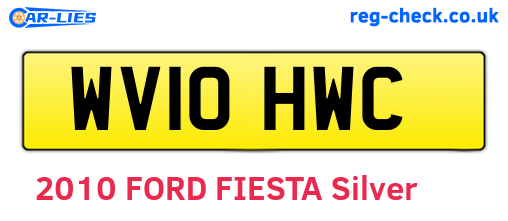 WV10HWC are the vehicle registration plates.