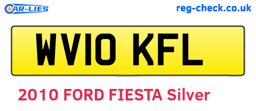 WV10KFL are the vehicle registration plates.