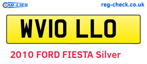 WV10LLO are the vehicle registration plates.