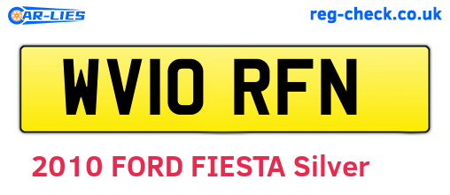 WV10RFN are the vehicle registration plates.