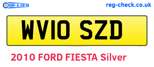 WV10SZD are the vehicle registration plates.