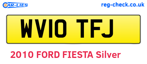 WV10TFJ are the vehicle registration plates.
