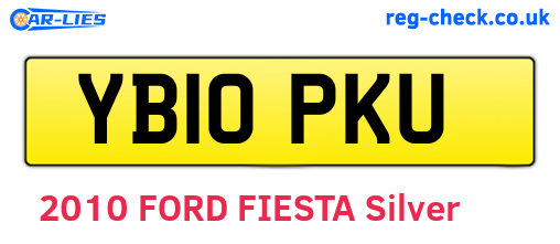 YB10PKU are the vehicle registration plates.