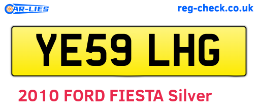 YE59LHG are the vehicle registration plates.