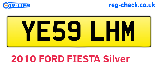 YE59LHM are the vehicle registration plates.
