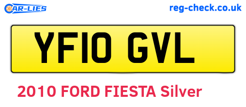 YF10GVL are the vehicle registration plates.