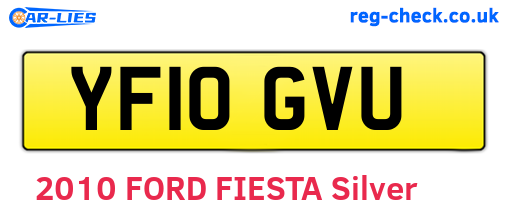 YF10GVU are the vehicle registration plates.