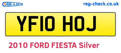 YF10HOJ are the vehicle registration plates.