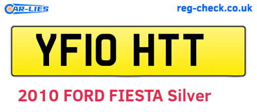 YF10HTT are the vehicle registration plates.