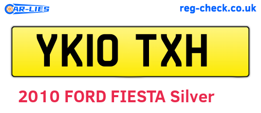 YK10TXH are the vehicle registration plates.