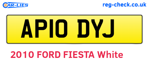 AP10DYJ are the vehicle registration plates.