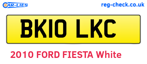 BK10LKC are the vehicle registration plates.