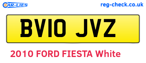 BV10JVZ are the vehicle registration plates.