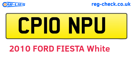 CP10NPU are the vehicle registration plates.